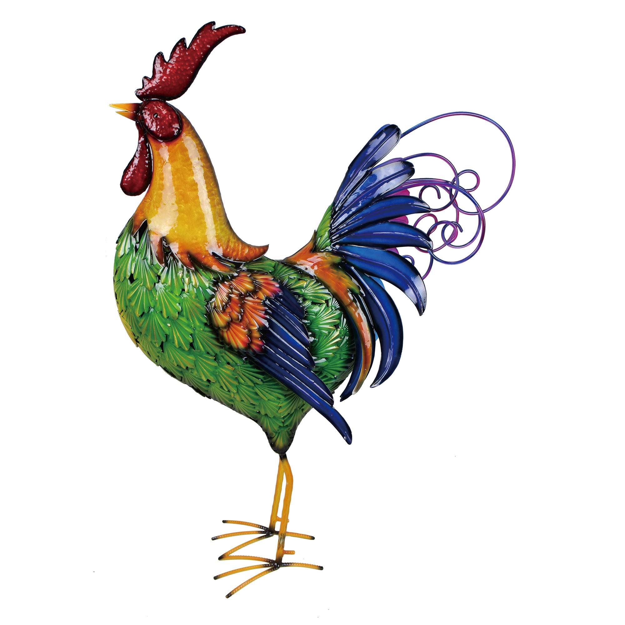 GARDEN 910252-NM Rooster Décor Garden Statue-Chicken Yard