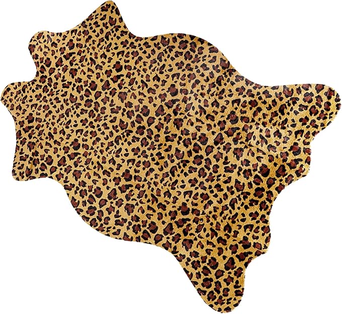 Cow Print Rug Faux Cowhide Rug Cute Area Rug Fun Western Room Decor for Bedroom