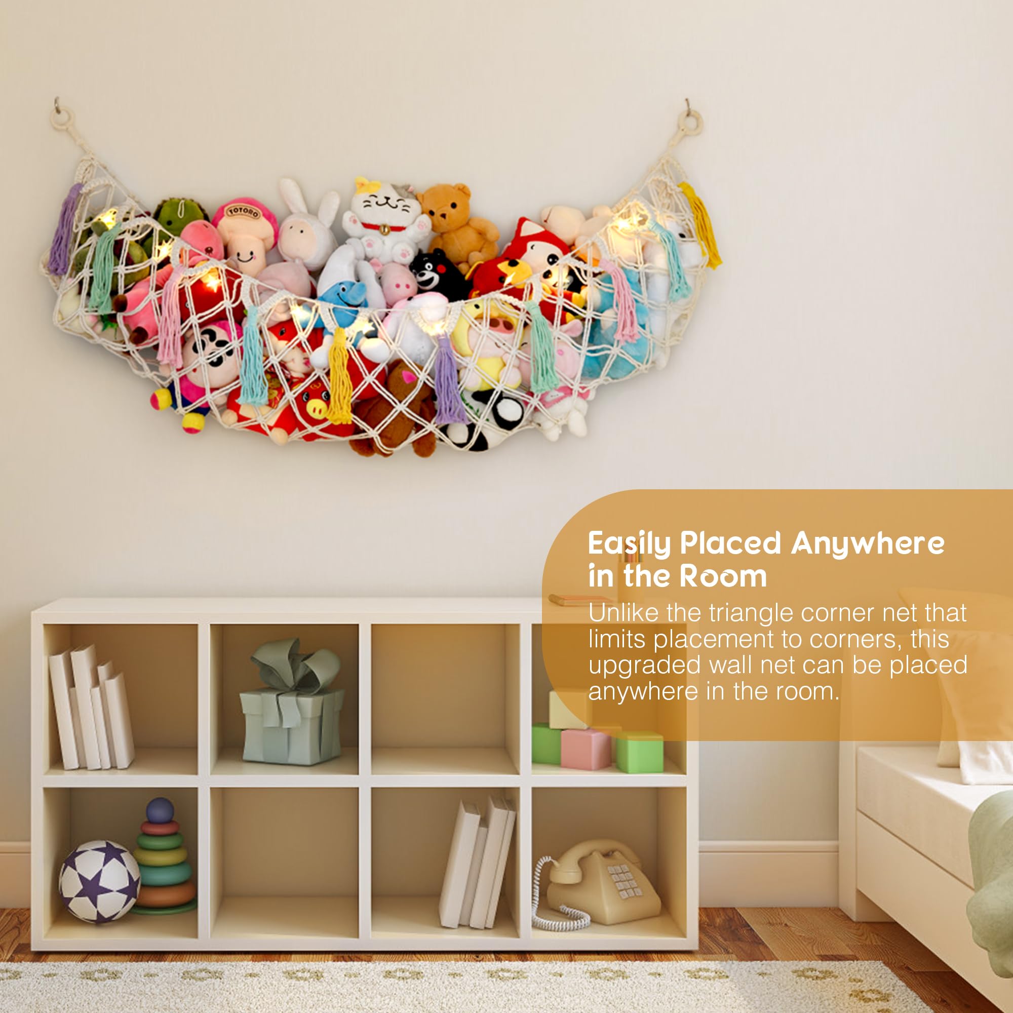Stuffed Animal Net or Hammock, Large Stuffed Animal Storage