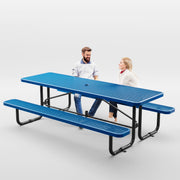 Metal Picnic Tables for Outdoors with Umbrella Hole