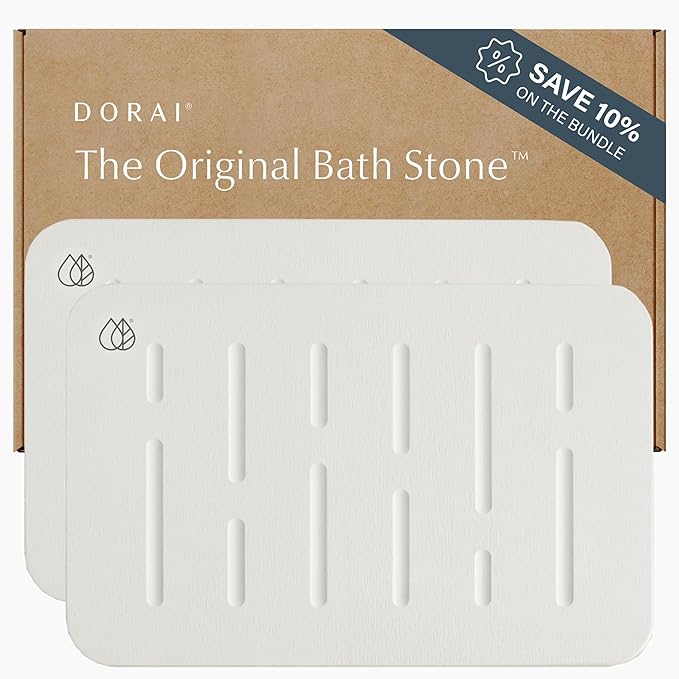 Home Bath Stone Mat 23.6"x15.4" – Quick-Dry