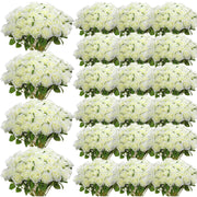 500 Pcs Artificial Silk Roses Flowers with Long Stem Bridal Wedding Bouquet