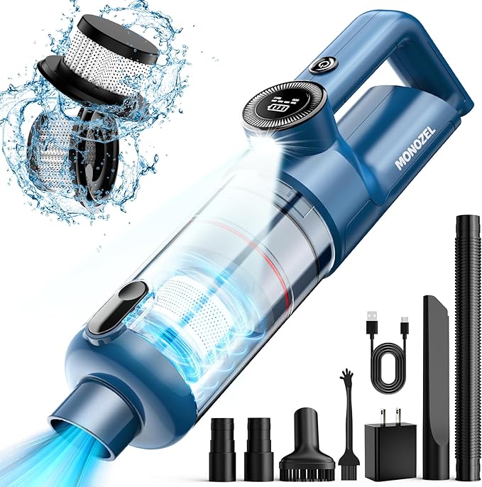 Handheld Vacuum Cordless - Car Vacuum Cleaner with Brushless Motor