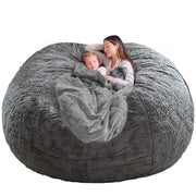 bean Bag Chair Cover(Cover ONLY, NO Filling) 7FT Light Gray