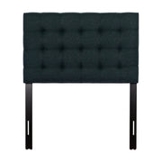 Valencia Dark Blue Fabric Upholstered Headboard - Single/Twin