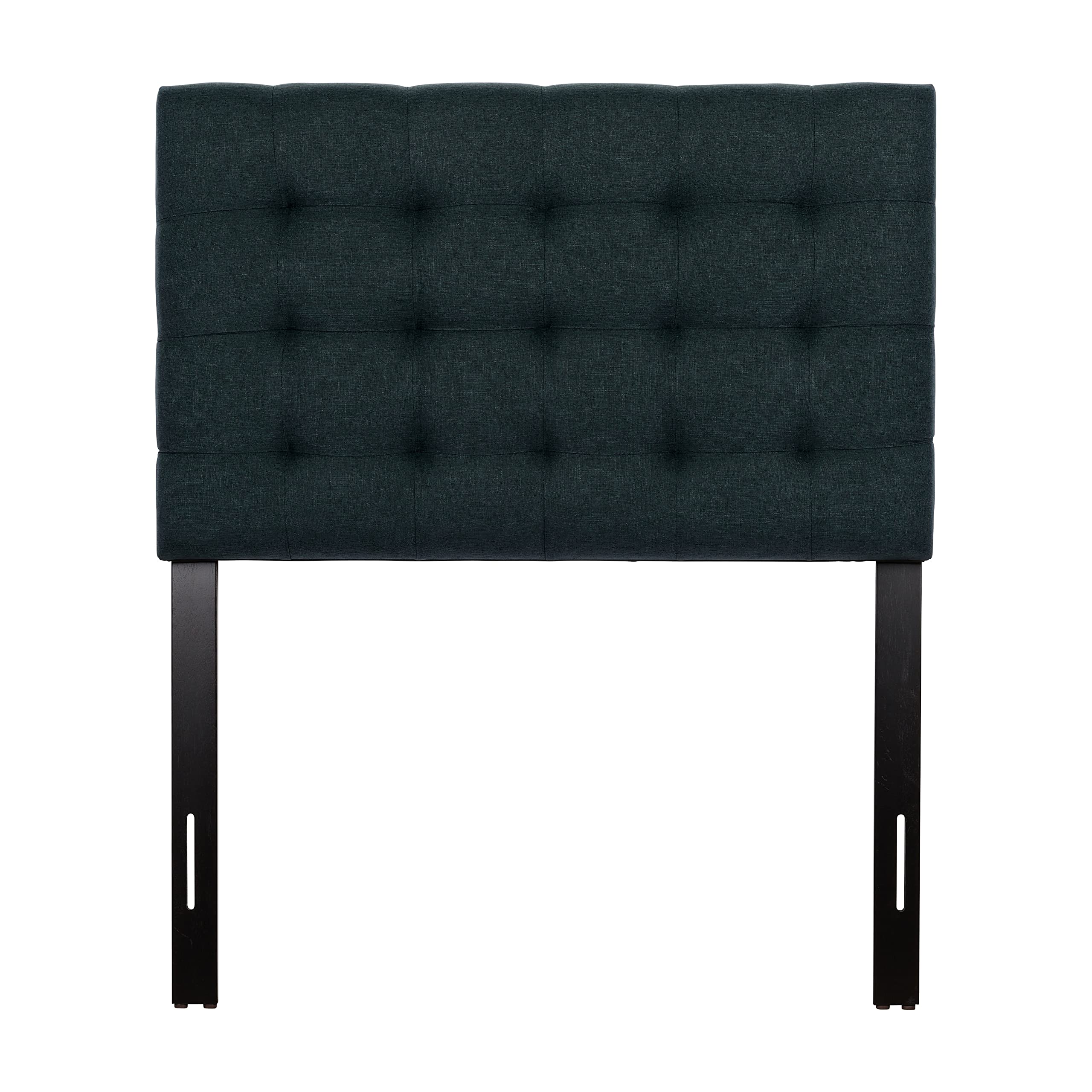 Valencia Dark Blue Fabric Upholstered Headboard - Single/Twin