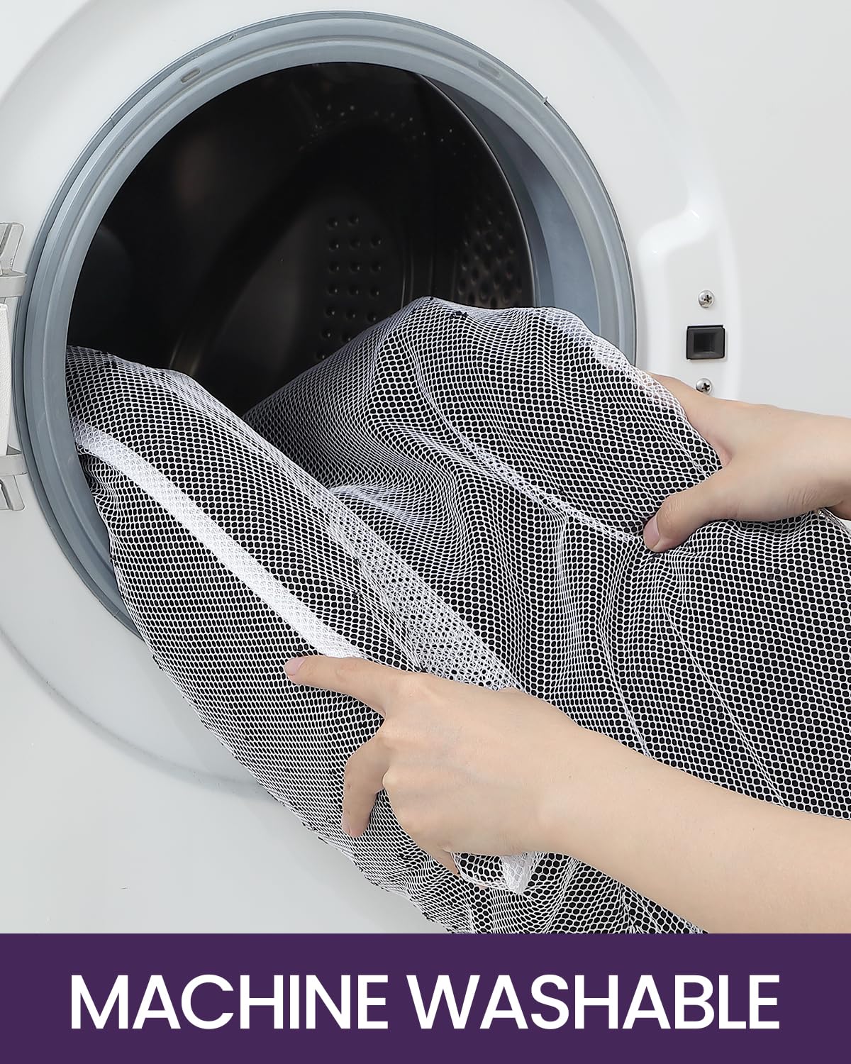 DEXI Bathroom Rug 24x43, Super Soft Thick Chenille Absorbent Bath Mat, Non Slip Machine Washable Fluffy Shag Bathmat for Tub, Shower Floor, Black