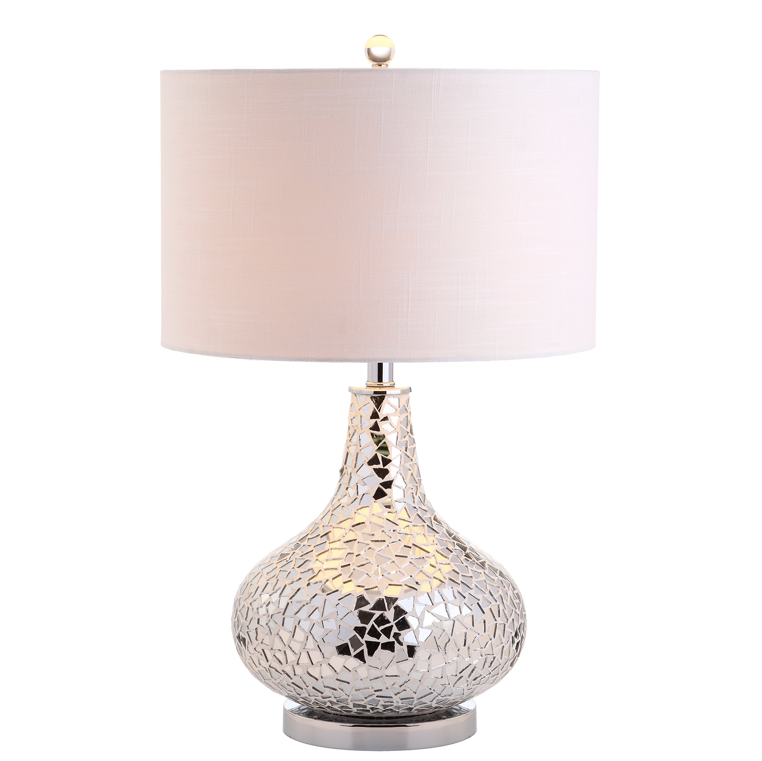 JYL1056A Emilia 26" Mirrored Mosaic LED Table Lamp Contemporary Glam