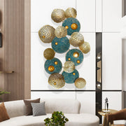 Metal Wall Art for Living Room,Large Metal Wall Decor,Modern Luxury Wall Sculpture