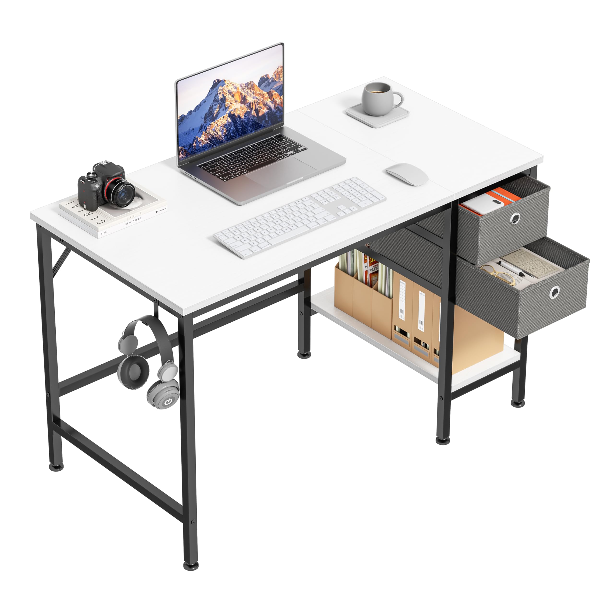 Small Desks, Computer Desk with Drawers 40" Study Writing Desks