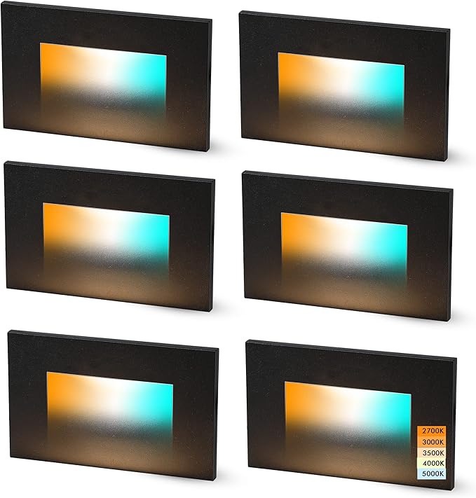 120V Dimmbale 5 Color LED Indoor Outdoor Step Light