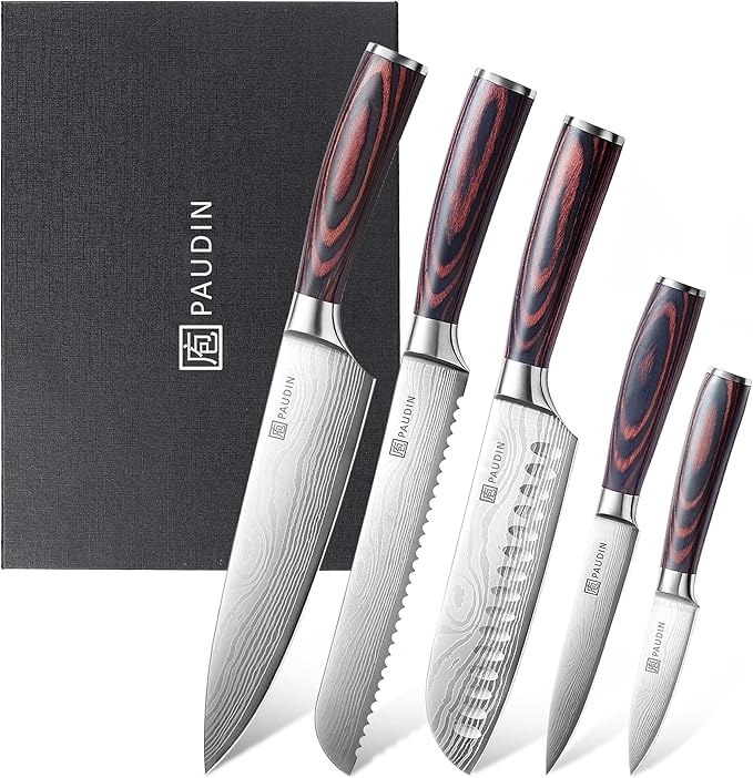 Kitchen Knife Set with Block, 14 Pieces Knife Sets for Kitchen with Block