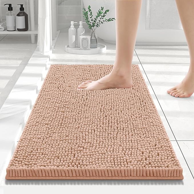 Smiry Luxury Chenille Bath Rug 70''x24'', Extra Soft
