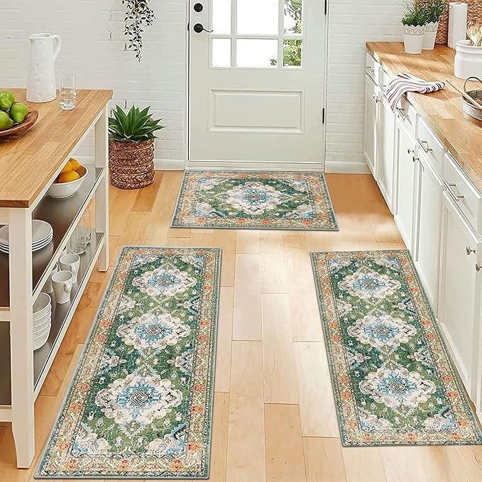 Rug Sets 3 Pieces Runner Rugs Vintage Kitchen Runner Bohemian Area Rug