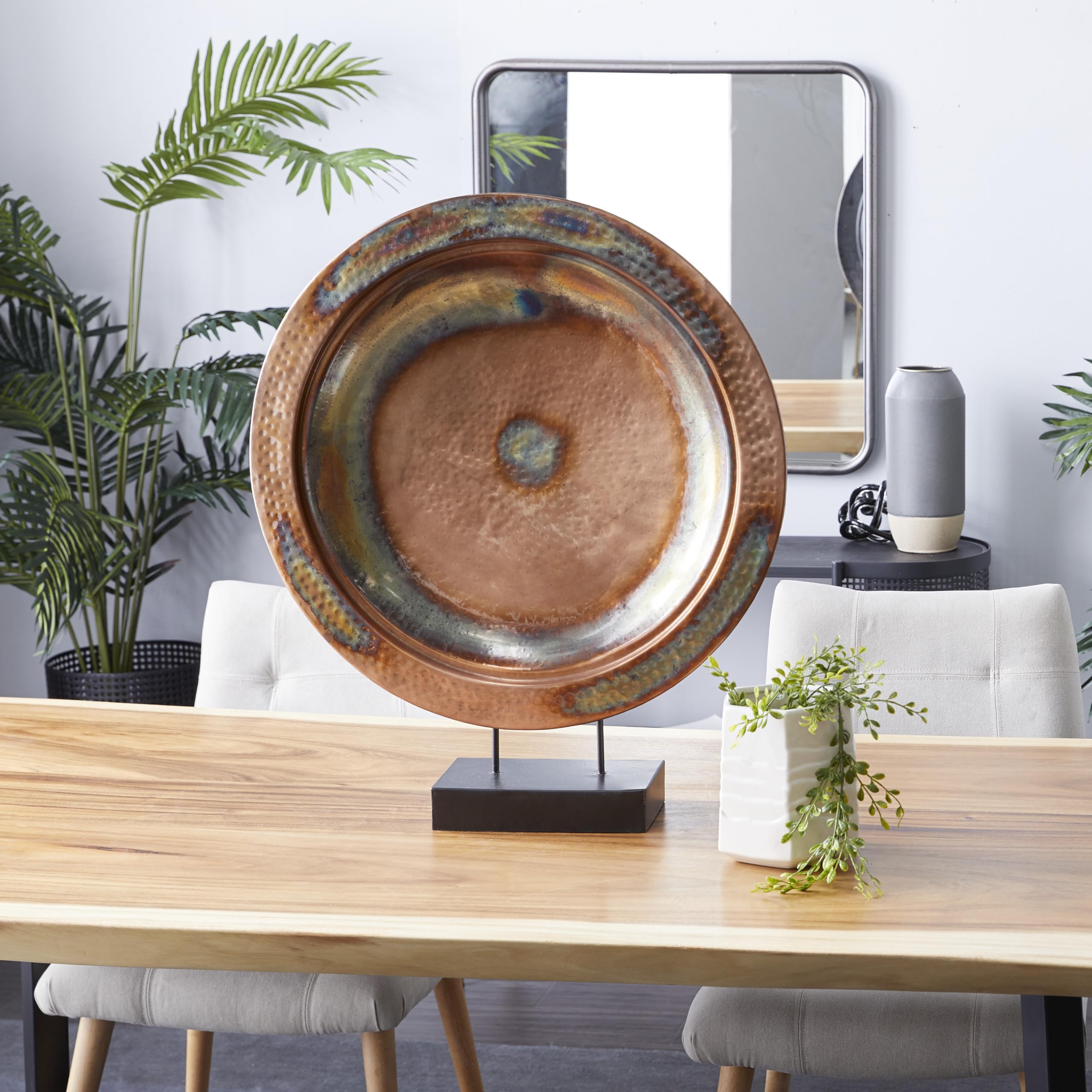 Decorative Sculpture Home Decor Statue with Black Stand, Accent Figurine 2