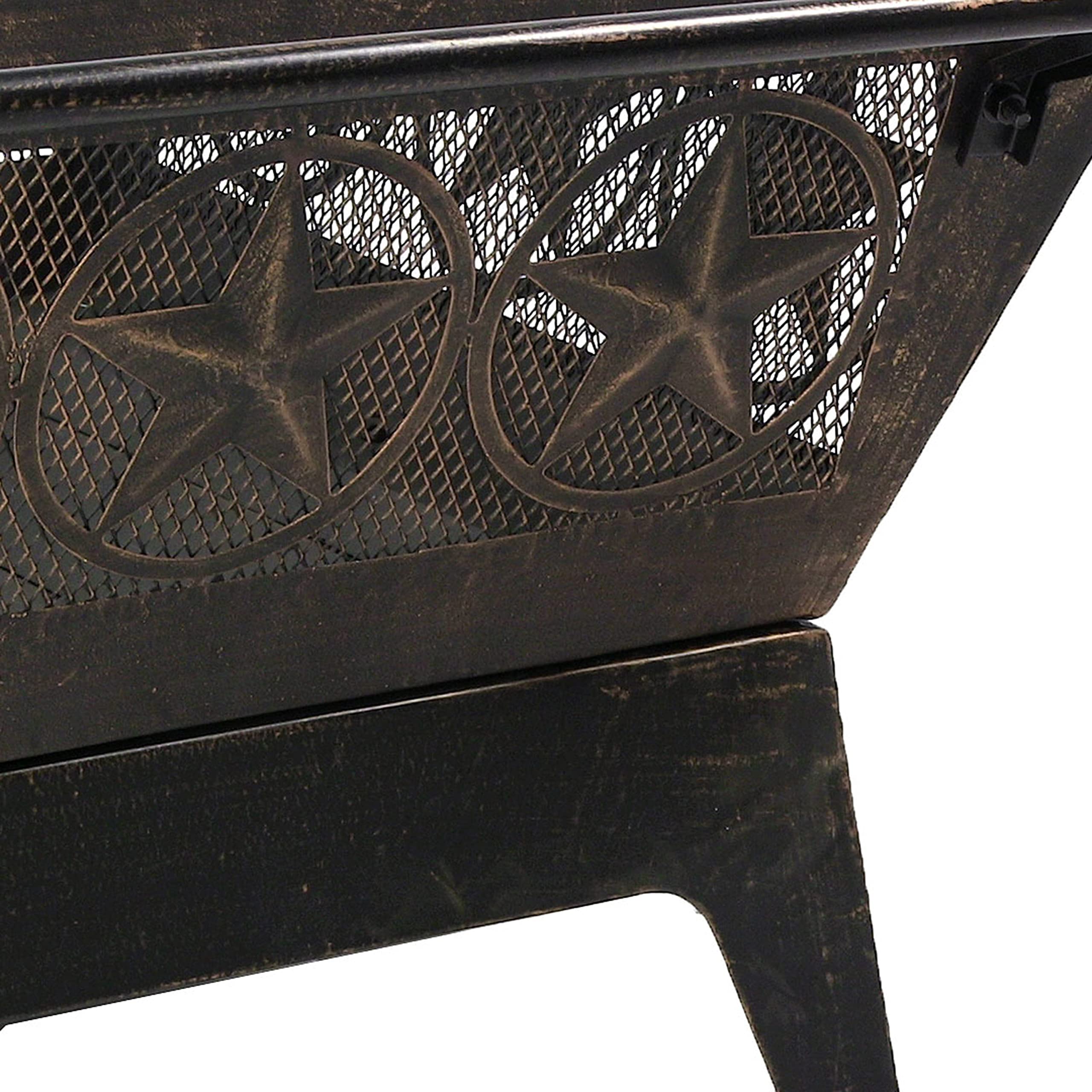 Northern Galaxy 32-Inch Outdoor Fire Pit with Grill Grate, Spark Screen