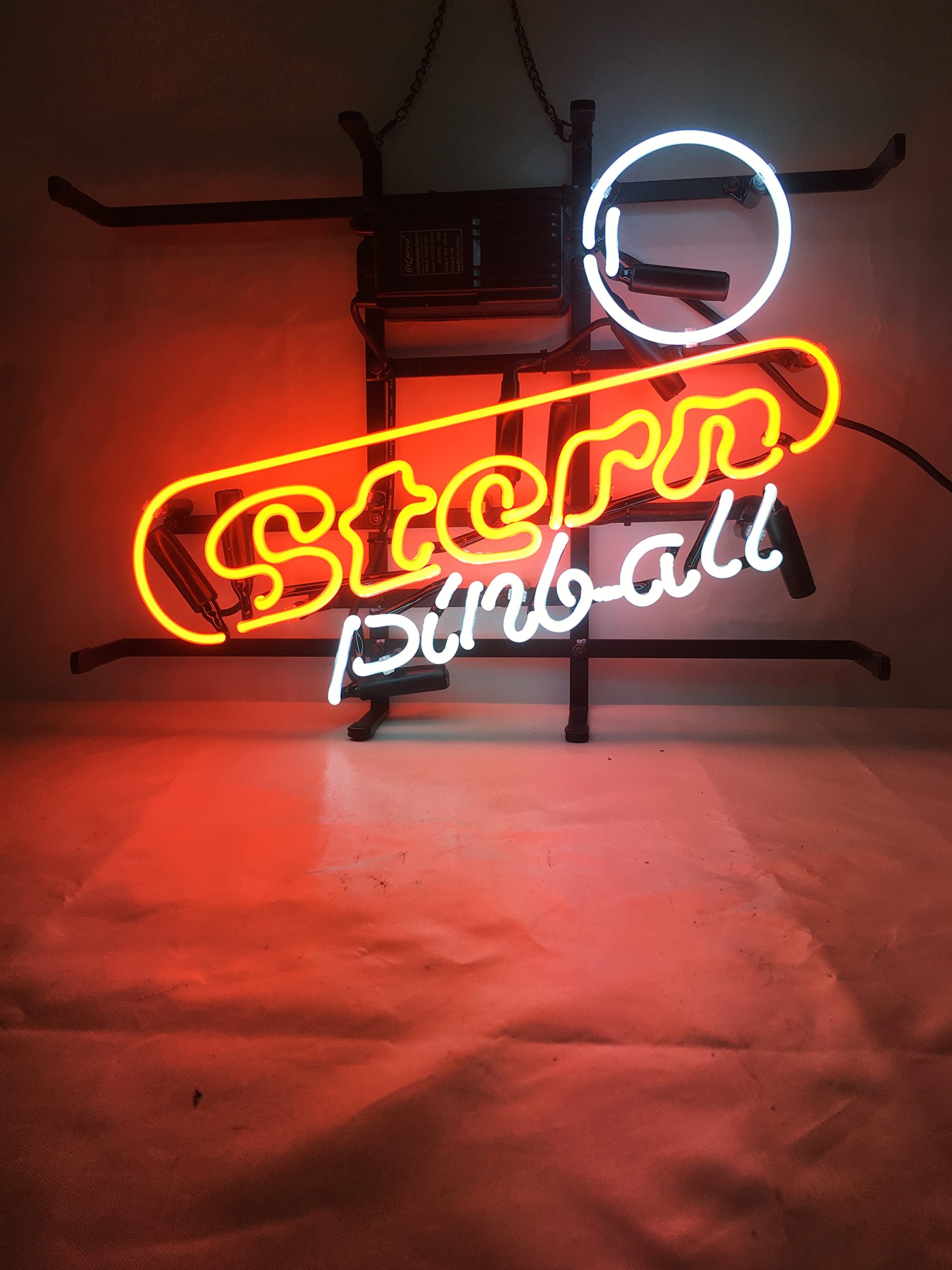 Neon Signs Gift Stern Pinball Real Glass Beer Bar Pub Recreation Room Game Room