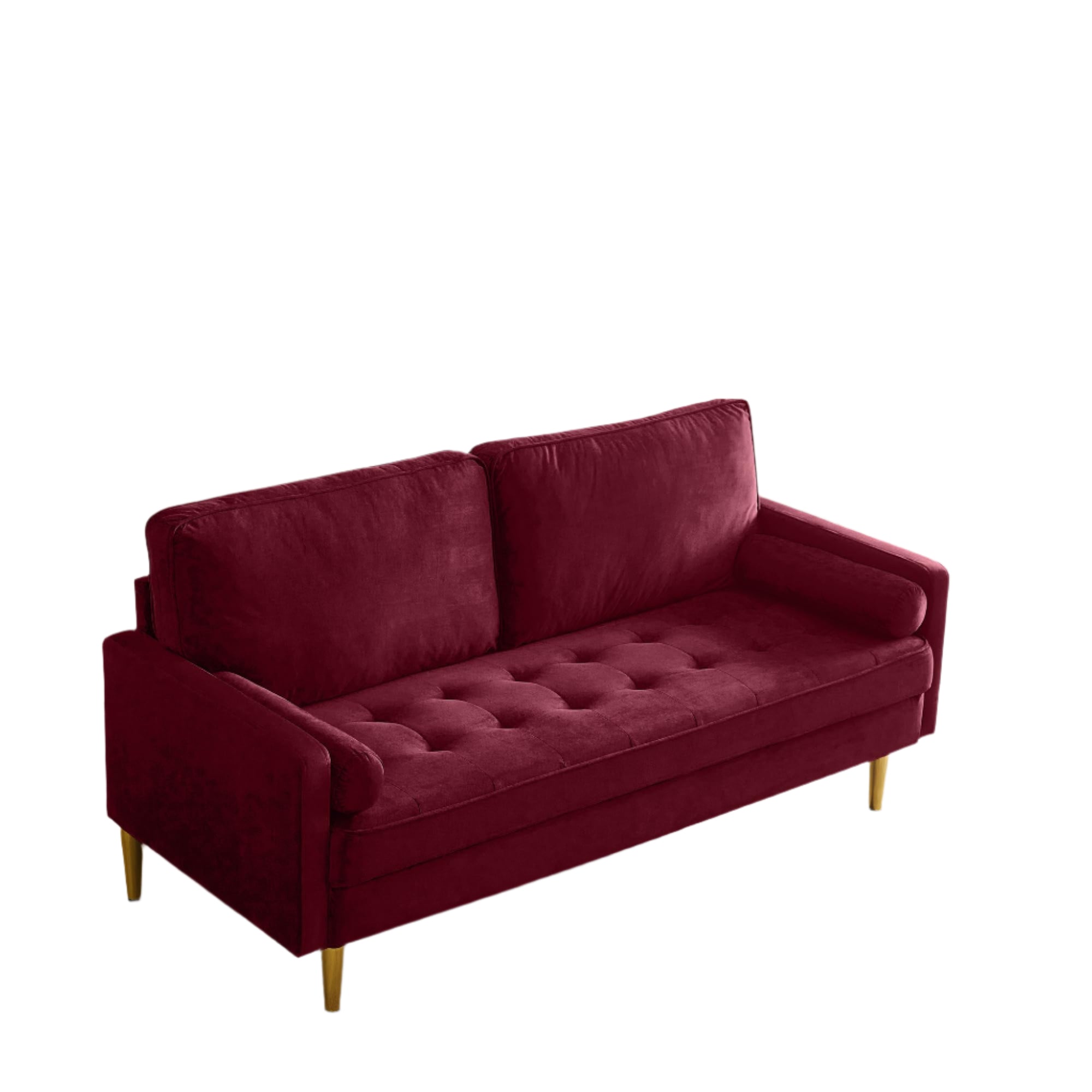 67" Modern Velvet Loveseat Sofa Couch, Mid-Century Tufted Upholstered