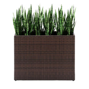 Tall Planters for Outdoor Plants Handmade Wicker Large Rectangular Block Planter