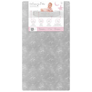 Snooze Firm Fiber Baby Crib Mattress in Grey, Greenguard Gold and JPMA Certified