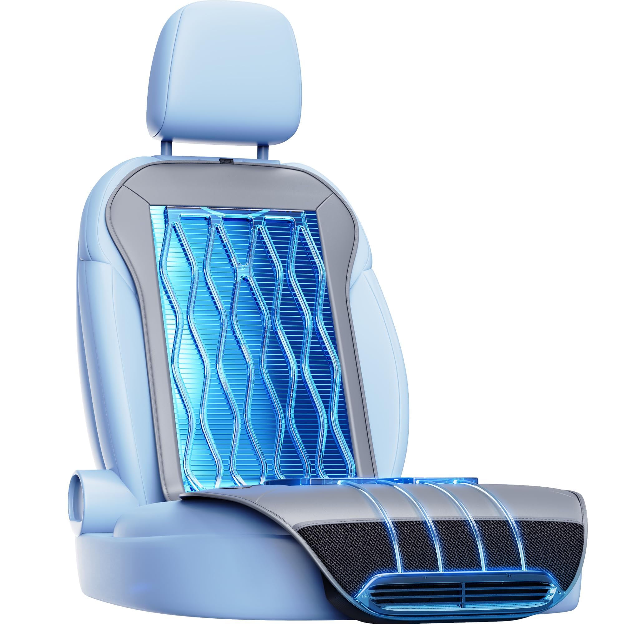 2025 Upgraded Semiconductor Ventilated Cooling Car Seat Cover(Front Seat)