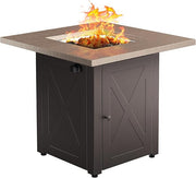 Zeta 1 Propane Fire Pit Table, 50,000BTU Outdoor Gas Fire Pit, 2 in 1 Firepit Table