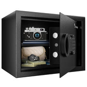 Safe, 0.6 Cubic Safe Box with Electronic Keypad, Removable Shelf, for Valuables Jewelry