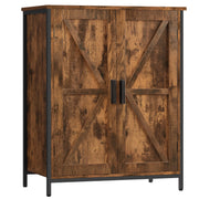Storage Cabinet, Farmhouse Cabinets with Barn Doors & Shelf