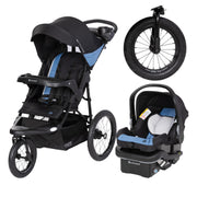 Expedition® Zero Flat Jogger Travel System with LED Lights, Dash Blue