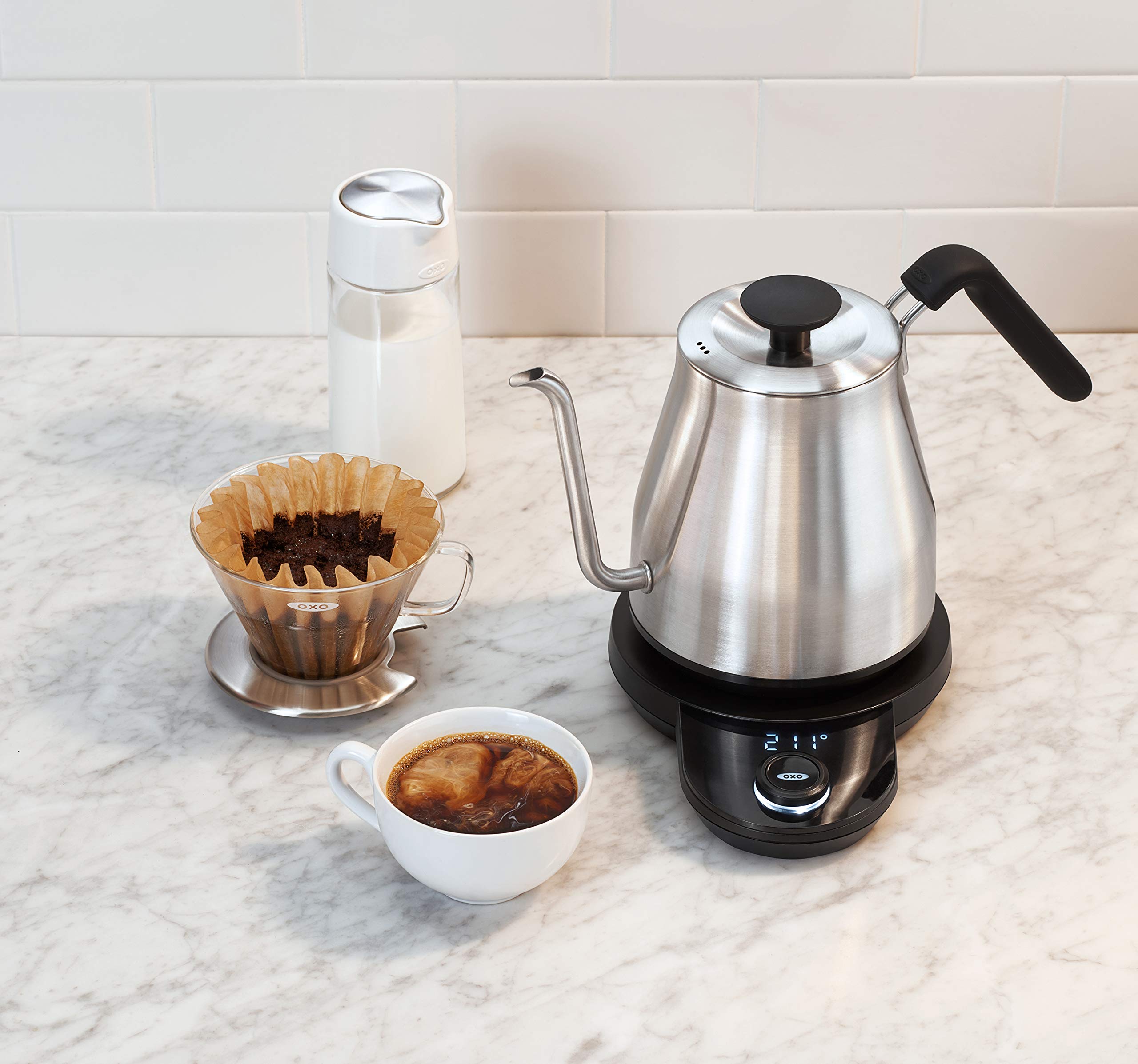 Brew Gooseneck Electric Kettle – Hot Water Kettle, Pour Over Coffee & Tea Kettle