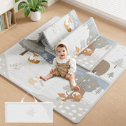 Baby Play Mat, 47x47inch Play Mat, 0.4 in Thick Waterproof Playmat for Babies