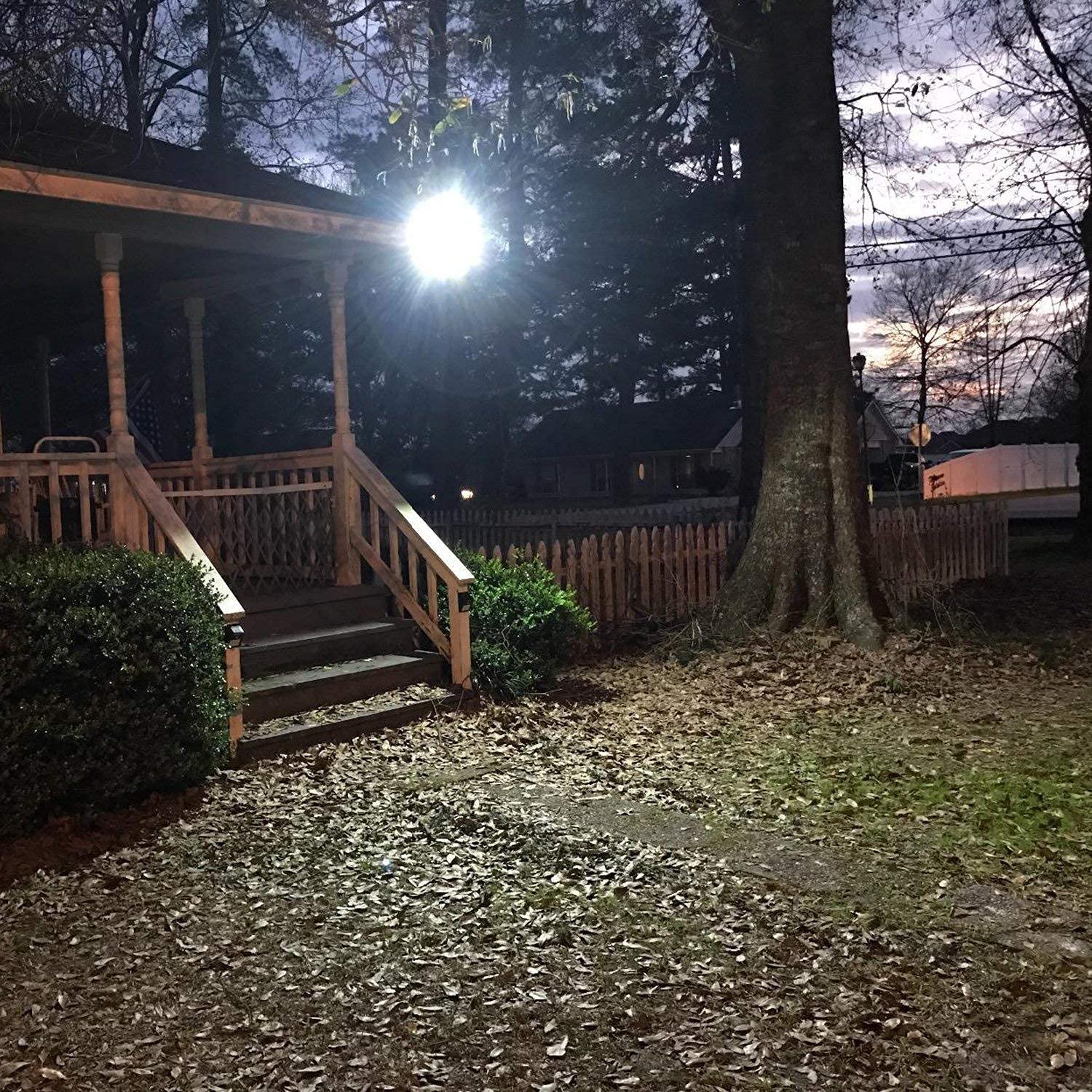 2 Pack Solar Street Light Outdoor with Motion Sensor, 10000LM Dusk to Dawn Solar