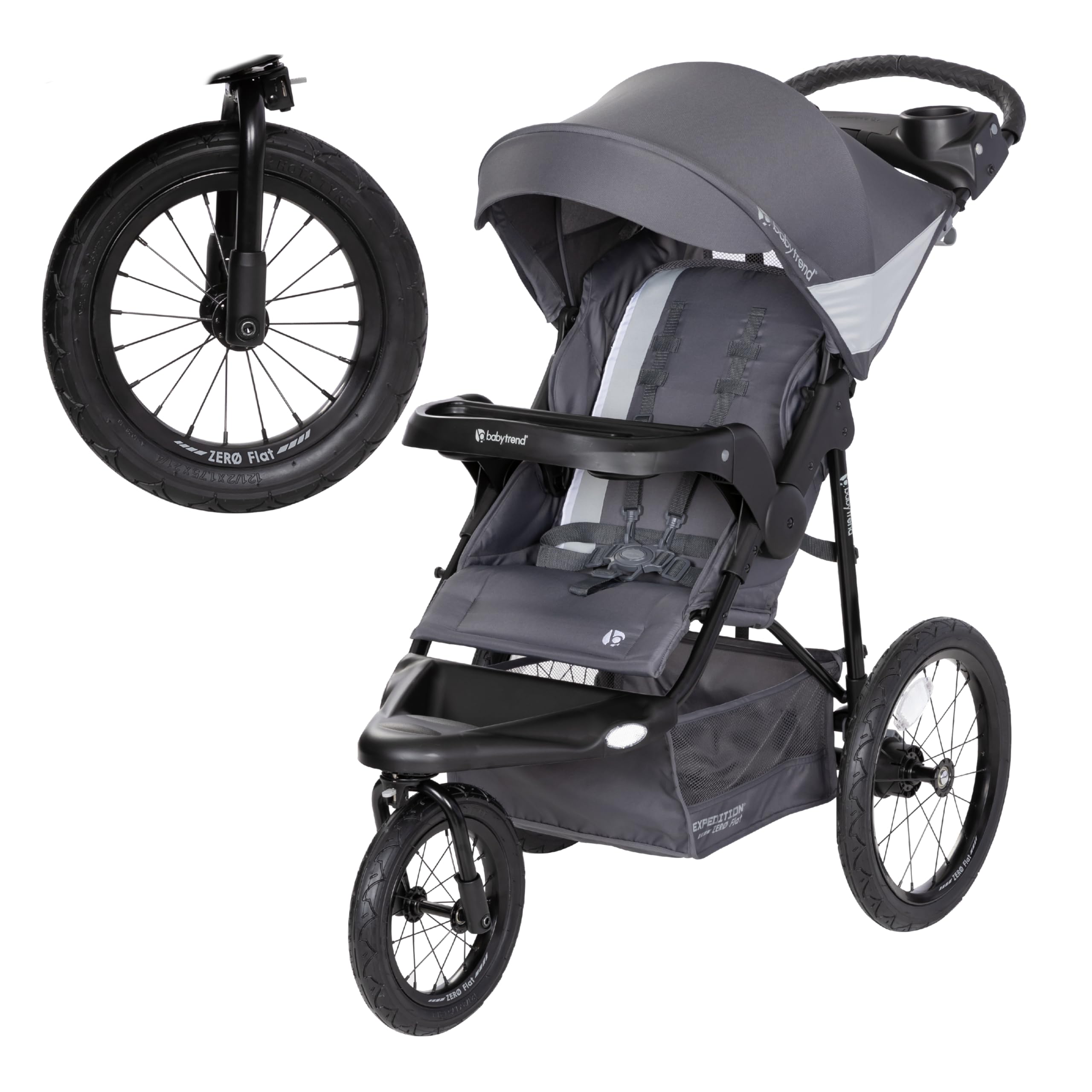 Expedition® Zero Flat Jogger with LED Lights, Dash Grey