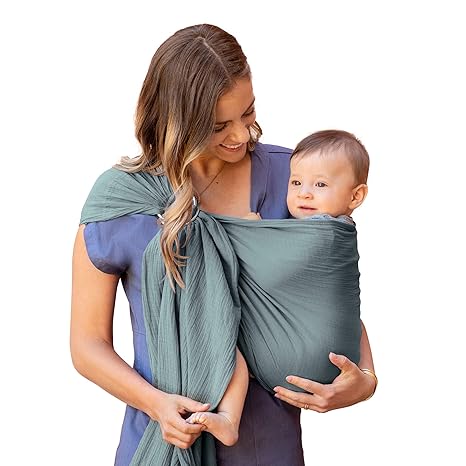 Baby Wrap Carrier Ring Sling for Newborns to Toddlers, Hands-Free