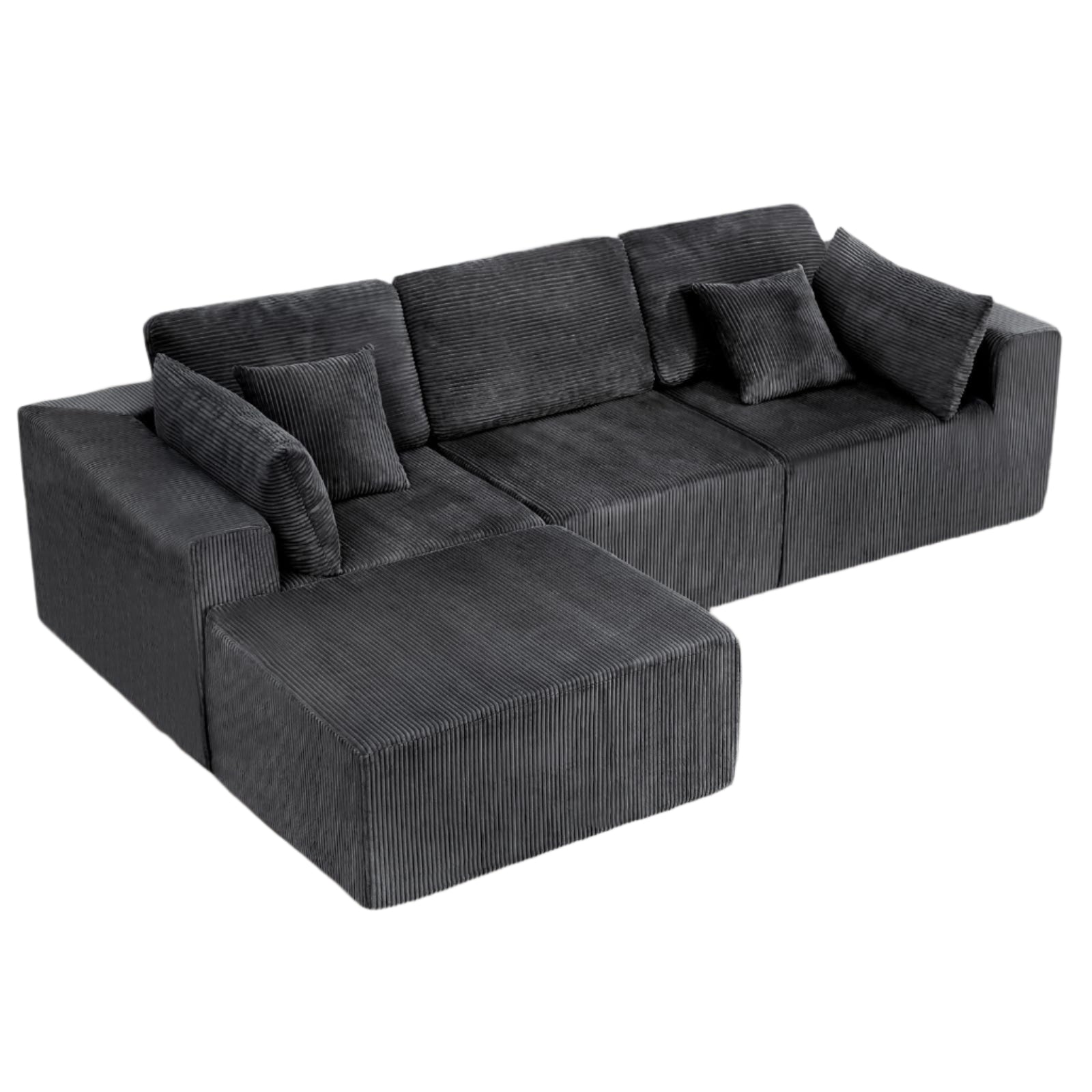 Cloud Sectional Couch with L-Shape Chaise,Modular Sofa