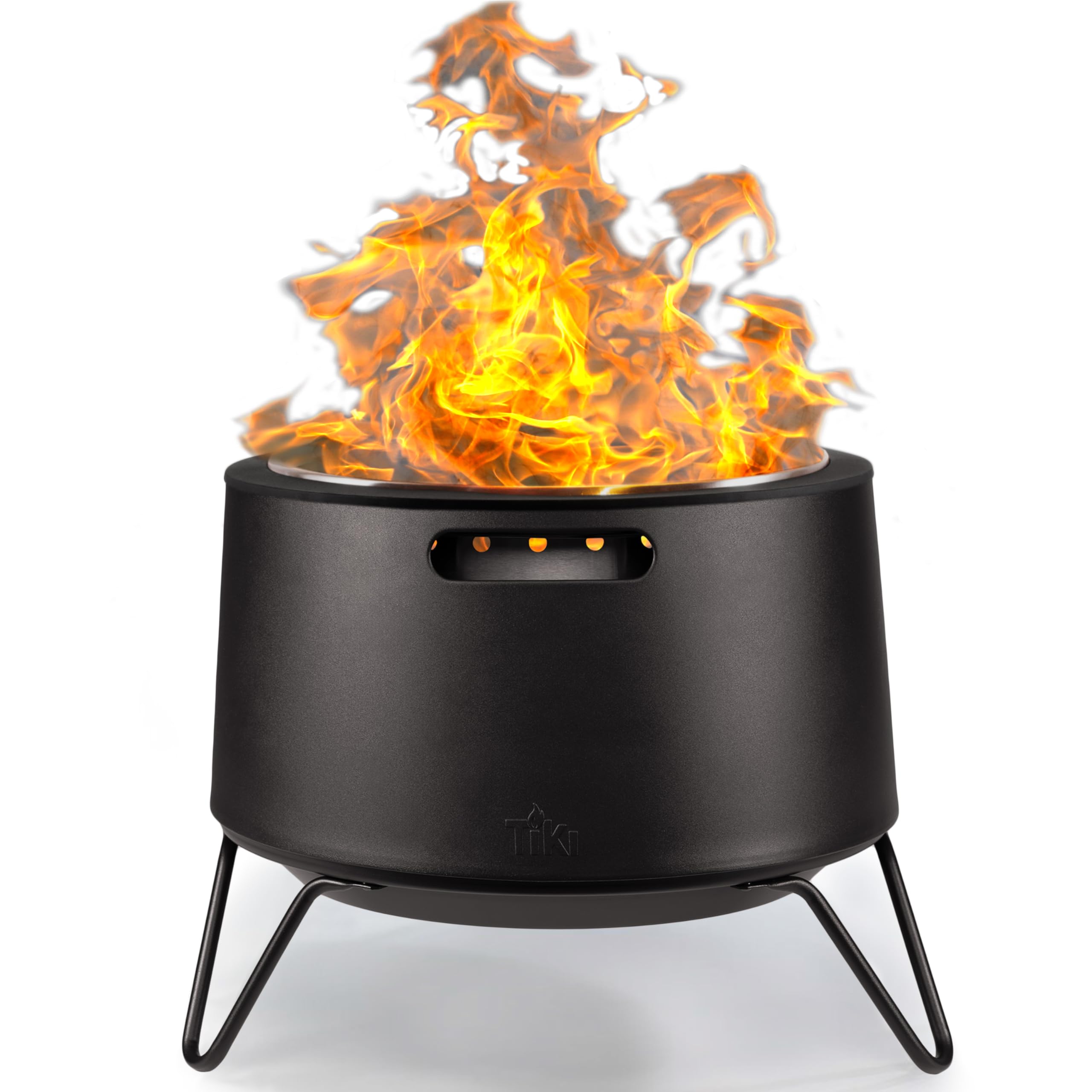 Smokeless Social Fire Pit, Portable Outdoor Fire Pit with Removable Ash Base