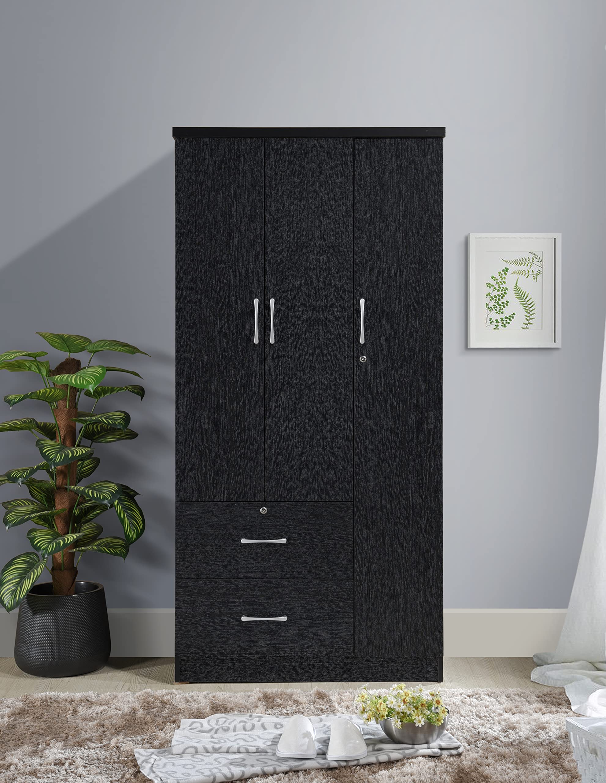 Hodedah Bedroom Armoires, 21"D x 36"W x 72"H