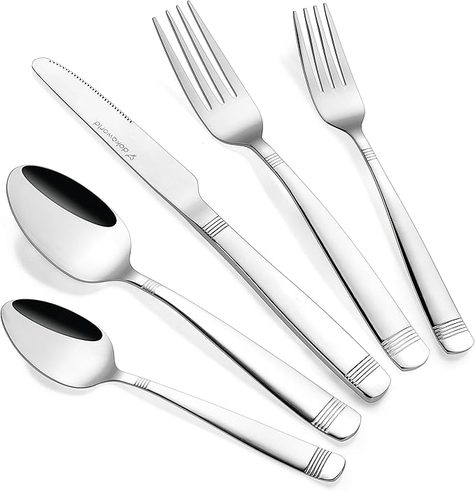 Flatware, Silverware Set for 8 persons, 40 Piece - Spoons