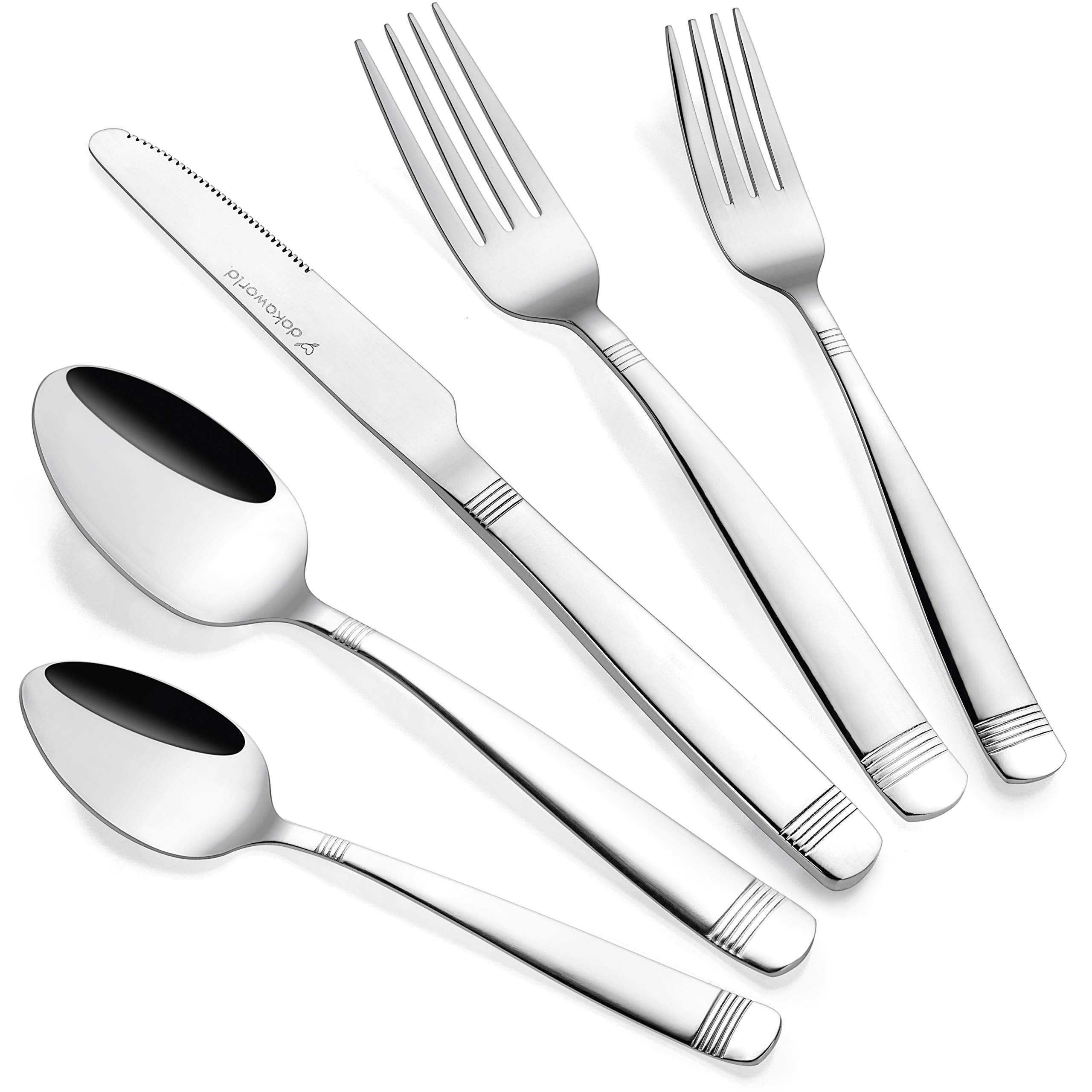 Flatware, Silverware Set for 8 persons, 40 Piece - Spoons
