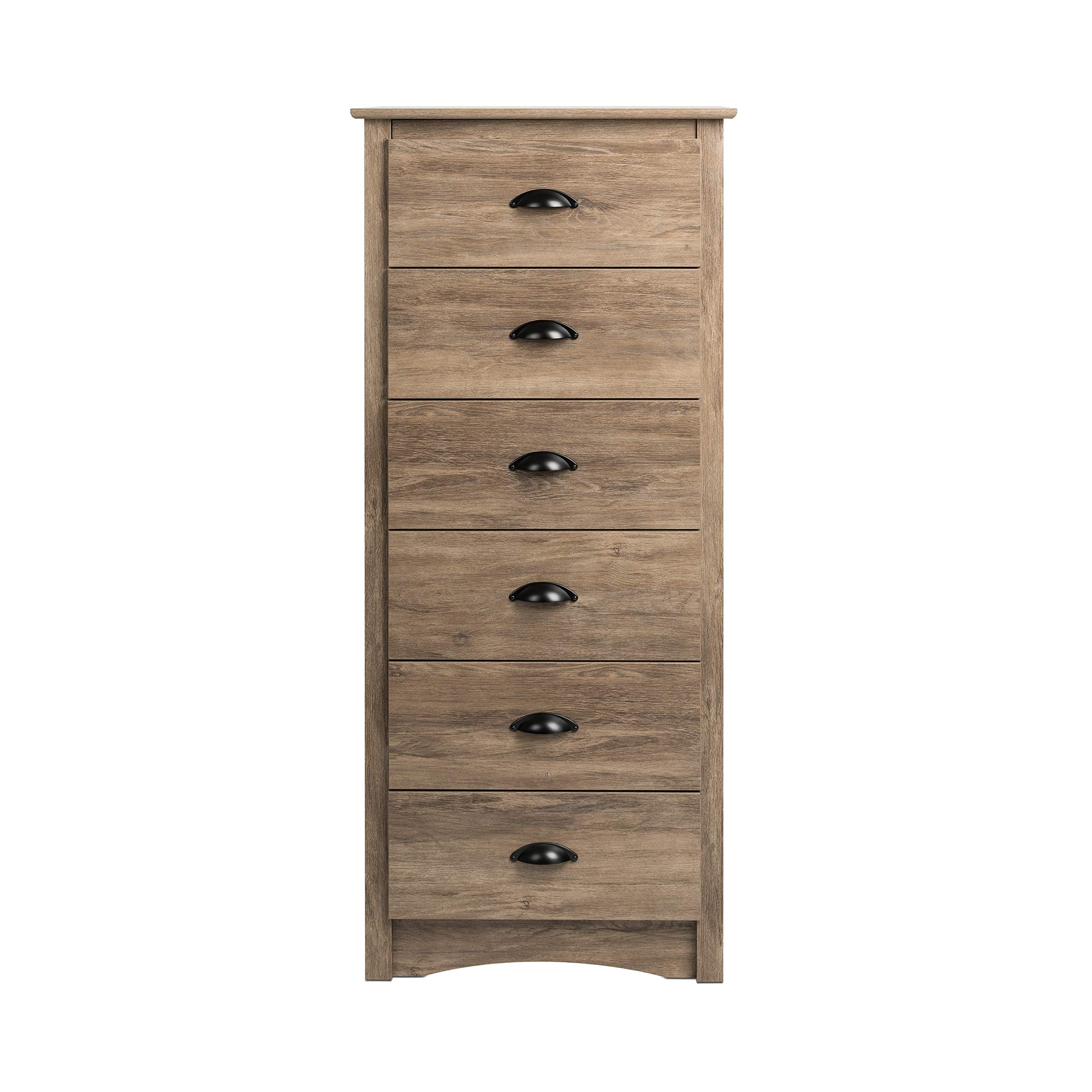 Salt Spring 6-Drawer Tall Chest, Drifted Gray & Salt Spring 3-Drawer Tall Nightstand