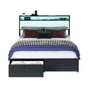 Queen Bed Frame with Headboard, Metal Platform Frame