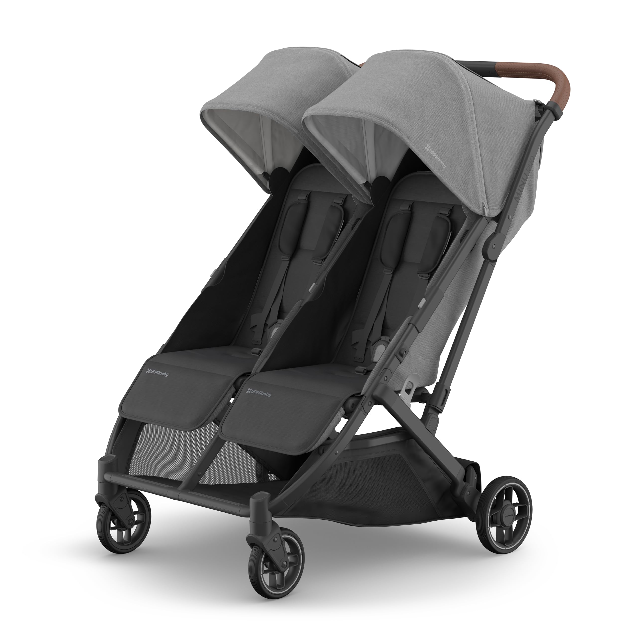 Minu Duo Side-by-Side Double Stroller - Lightweight + Compact Design for Travel