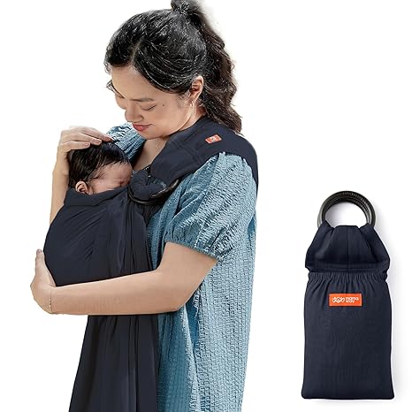Baby Ring Sling Carrier - Newborn and Toddler Sling (Supports up to 154lbs)