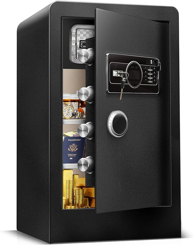 [True to Size] 9.4 Cub Extra Large Home Safe Box Fireproof Waterproof