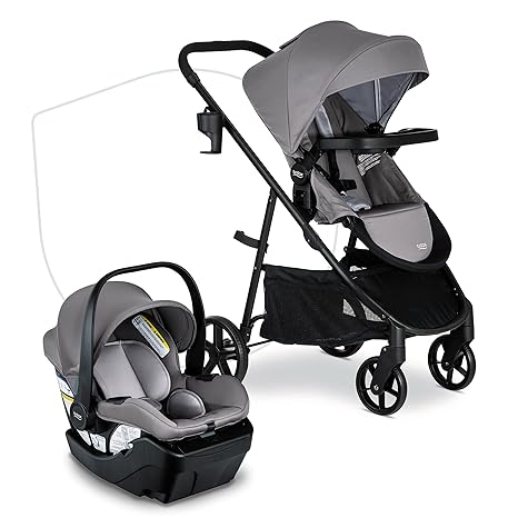 Willow Brook Baby Travel System, Infant Car Seat and Stroller Combo with Aspen Base