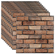 3D Wall Panels Peel and Stick 3D Brick Wallpaper Peel and Stick Interior Décor,10 Pack