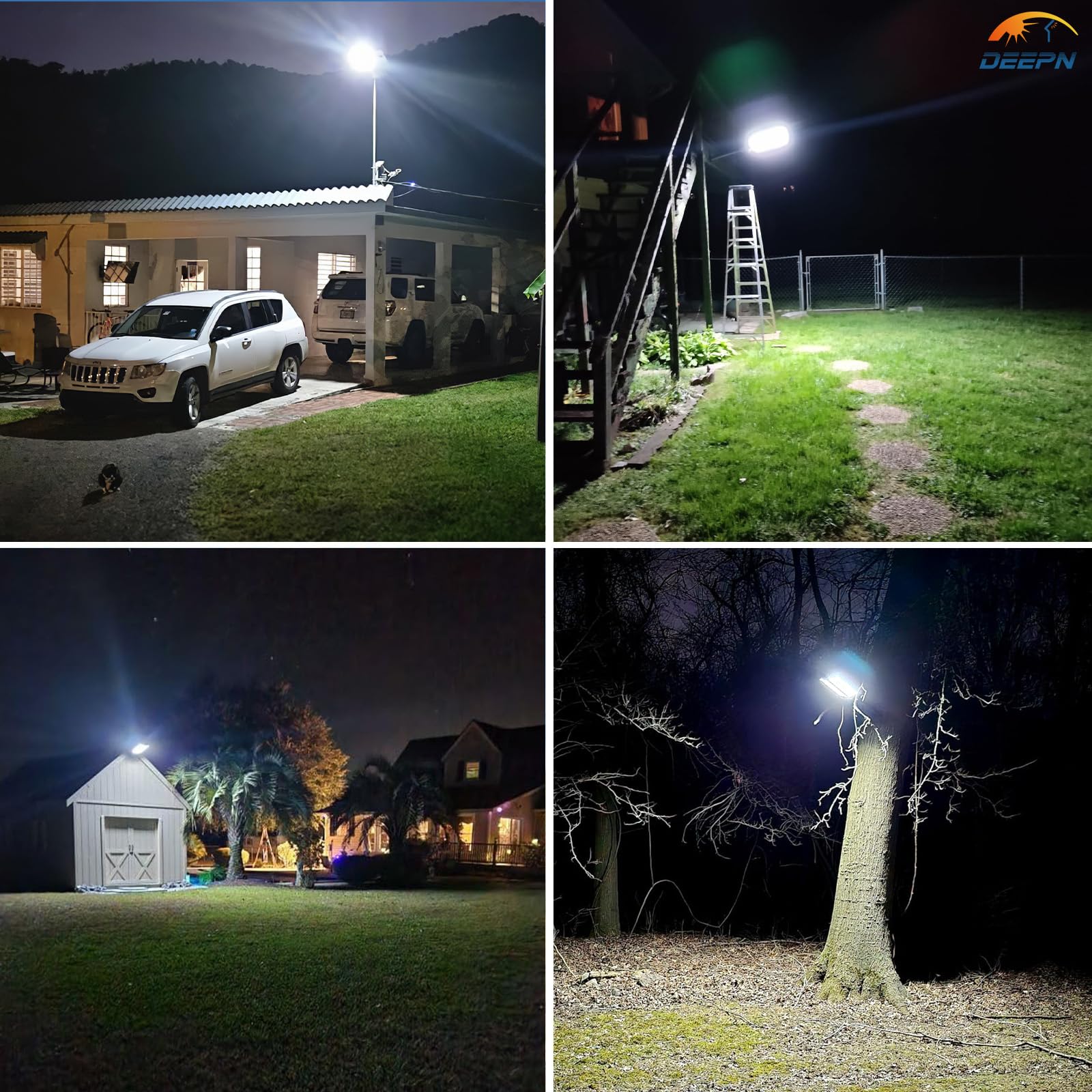 2025 New Solar Lights Outdoor 8000W, Solar Street Lights Outdoor IP67 Waterproof Dusk