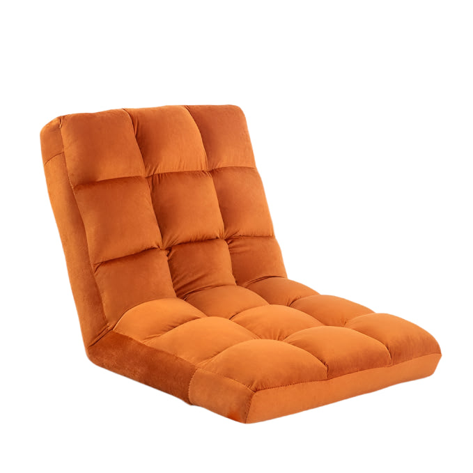 Floor Chair, 24 inches Wide Oversized Velvet Armless Lay Flat Floor seat