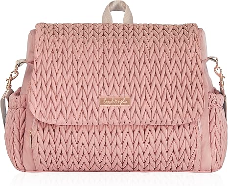 Convertible Baby Diaper Backpack & Bag in Black, Large Size, Dual Sided Water