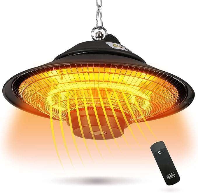 Patio Electric Heater for Ceiling, Heater for Outside with Remote Control